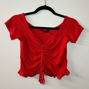 Red Crop Top